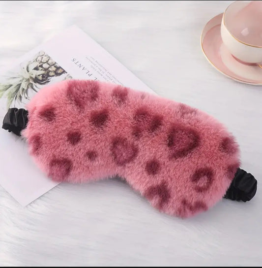 Leopard print eye masks