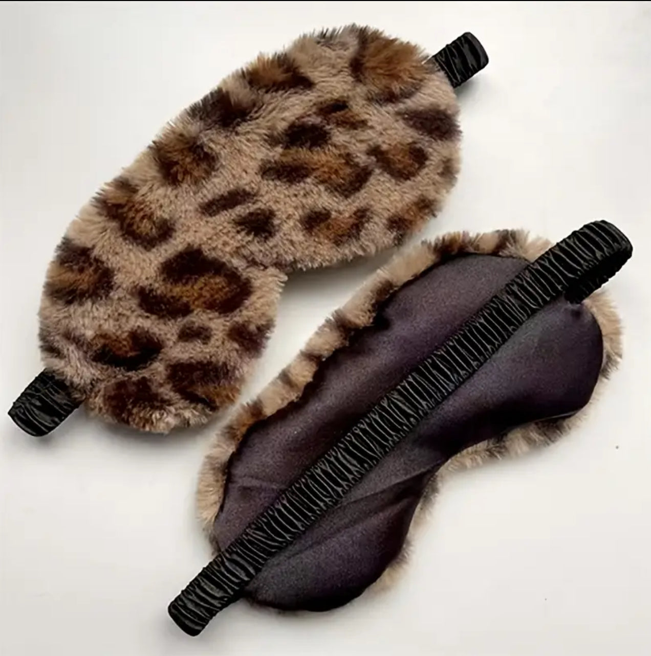Leopard print eye masks