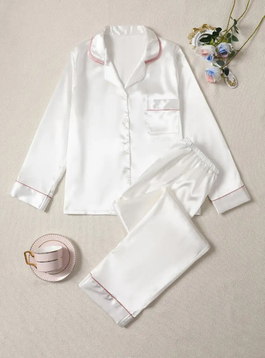 Luxurious satin pajama set