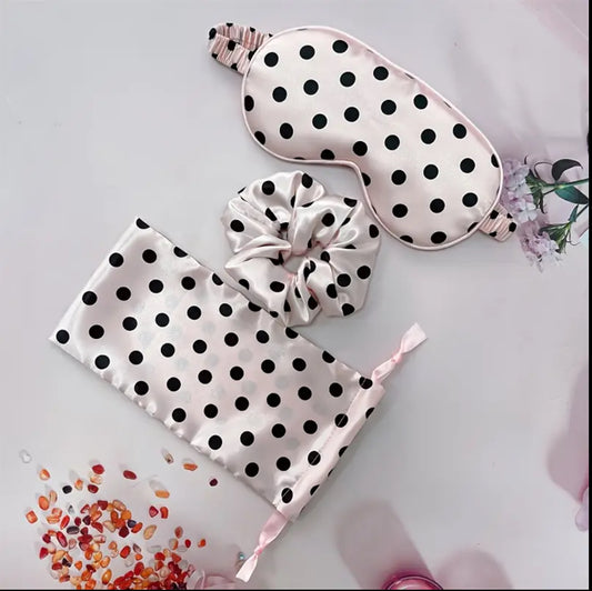 Polka dot eye mask